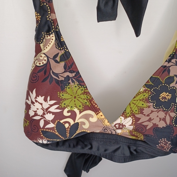 Athleta Halter Swim Bikini Top Floral - Picture 2 of 4